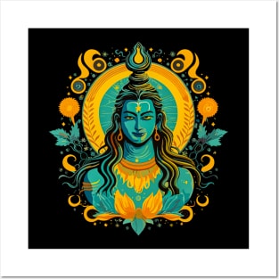 Hindu God Lord Shiva Worship Posters and Art